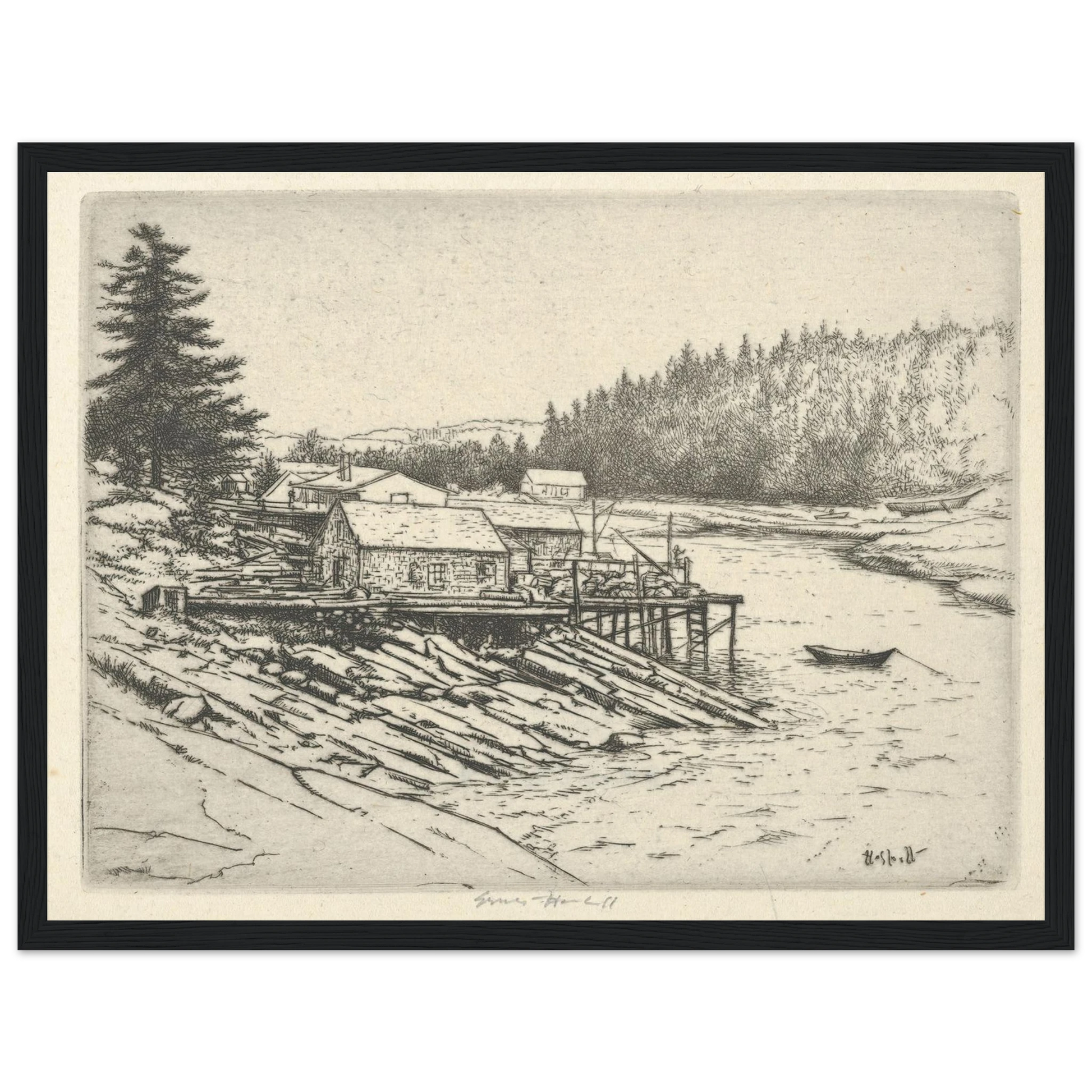 Carrying Place (1923) Art Print | Ernest Haskell-Quipham Collections