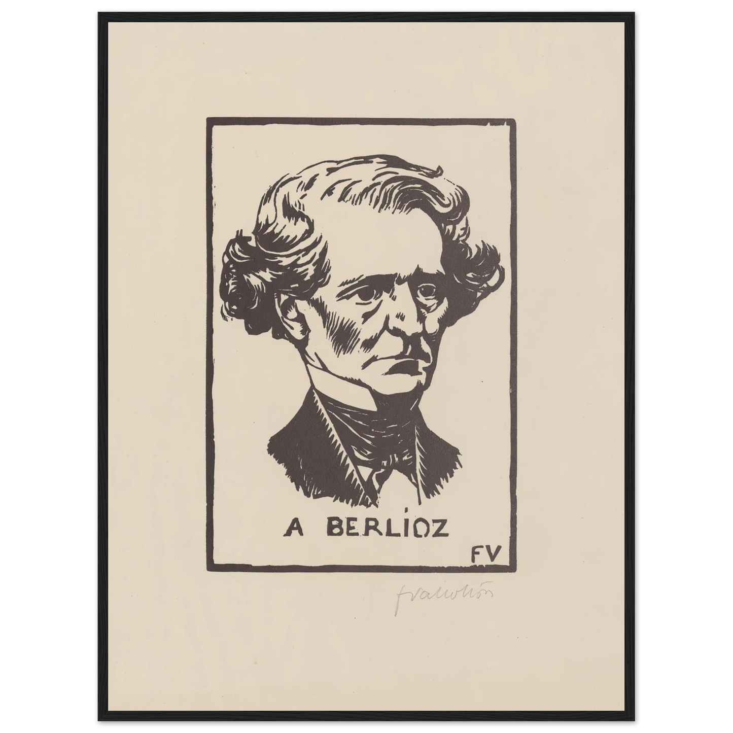 A Berlioz (1891) Art Print | Felix Vallotton-Quipham Collections
