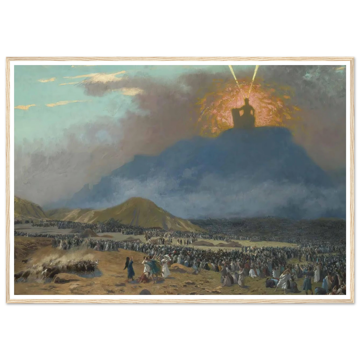 Moses On Mount Sinai Art Print | Jean Leon Gerome-Quipham Collections