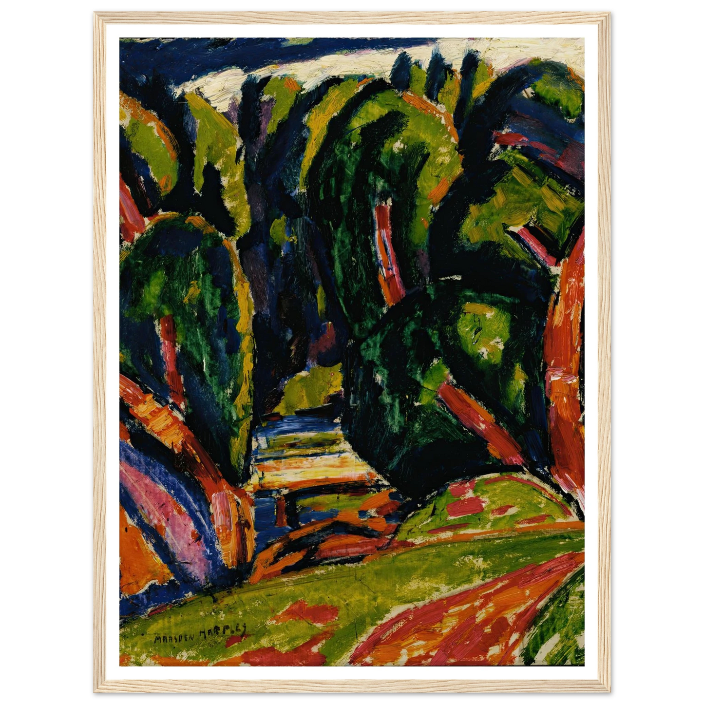 Red Tree (1910) Art Print | Marsden Hartley-Quipham Collections