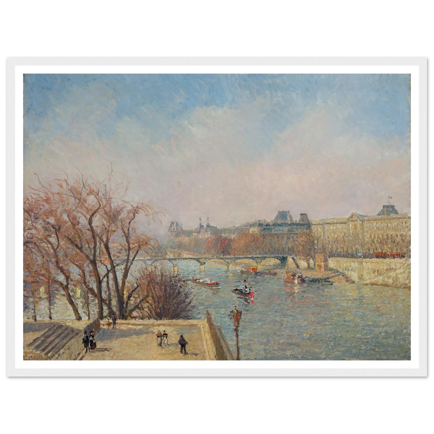 The Louvre, Morning, Sunlight (1901) Art Print | Camille Pissarro-Quipham Collections