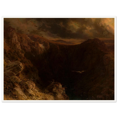Evening in the mountains (1843) Art Print | August Behrendsen-Quipham Collections