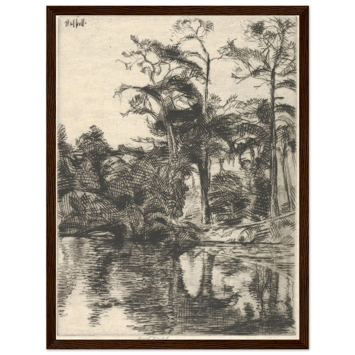 Alligator Pool (1914) Art Print | Ernest Haskell-Quipham Collections