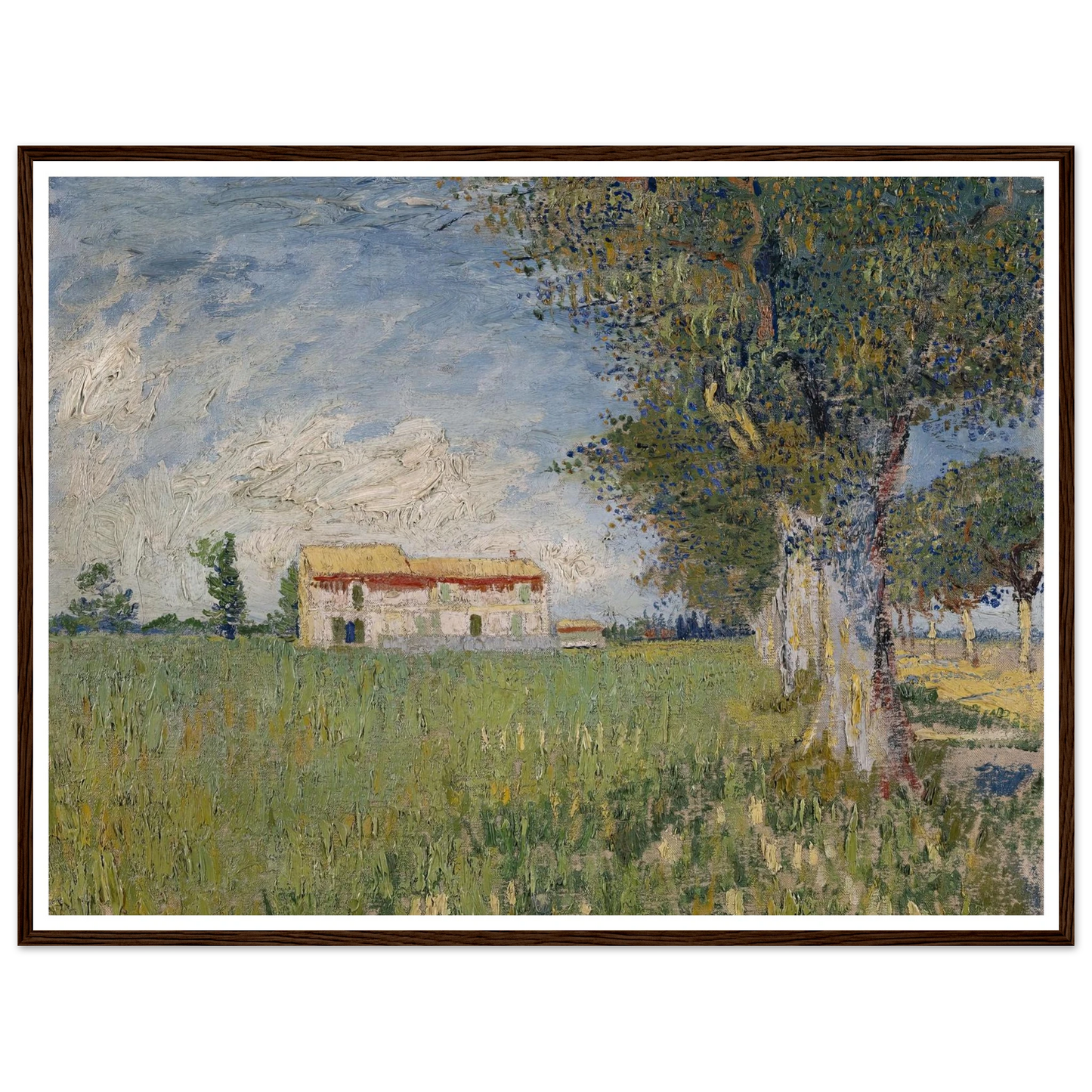 Farmhouse in a wheat field (1888) Art Print | Vincent van Gogh-Quipham Collections