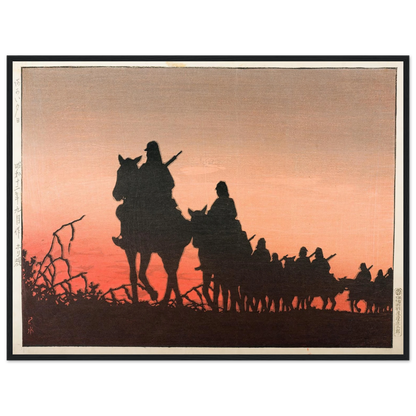 The Red Setting Sun (1937) Art Print | Kawase Hasui-Quipham Collections