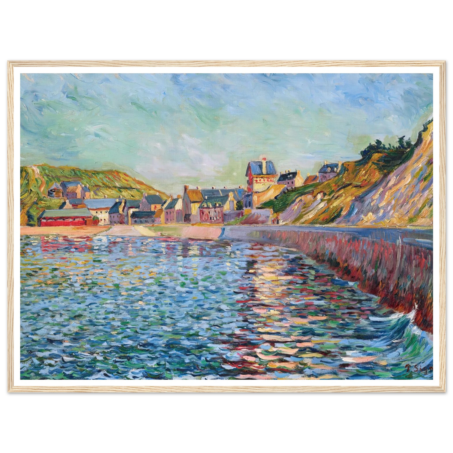 Port-en-Bessin, L’avant-port (1884) Art Print | Paul Signac-Quipham Collections