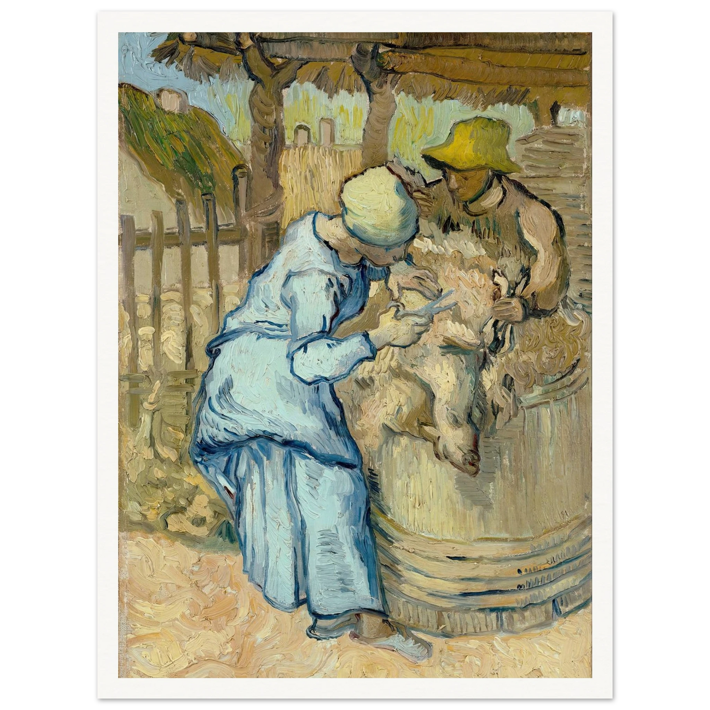The Sheep-Shearer (After Millet) Art Print | Vincent van Gogh-Quipham Collections