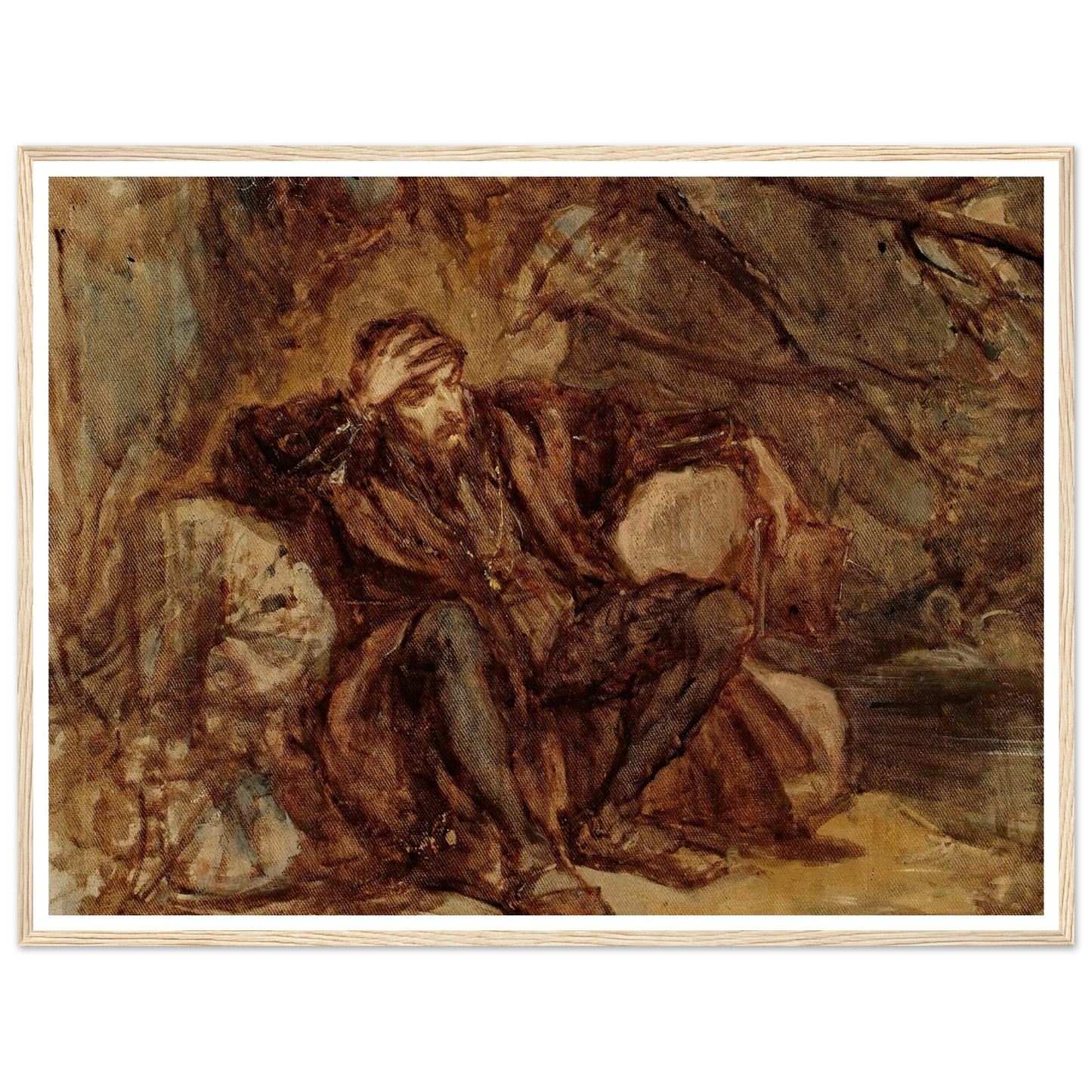 Sigismund Augustus in the Vilnius garden, sketch (1865) Art Print | Jan Matejko-Quipham Collections