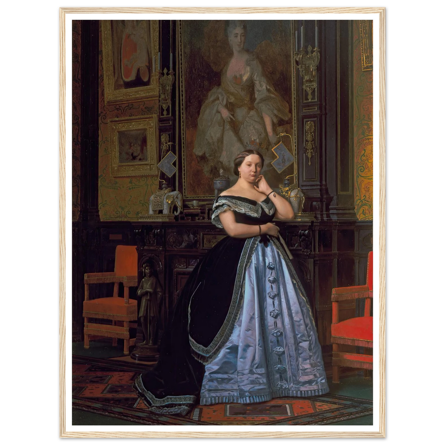 Portrait of Charlotte de Rothschild (1866) Art Print | Jean Leon Gerome-Quipham Collections