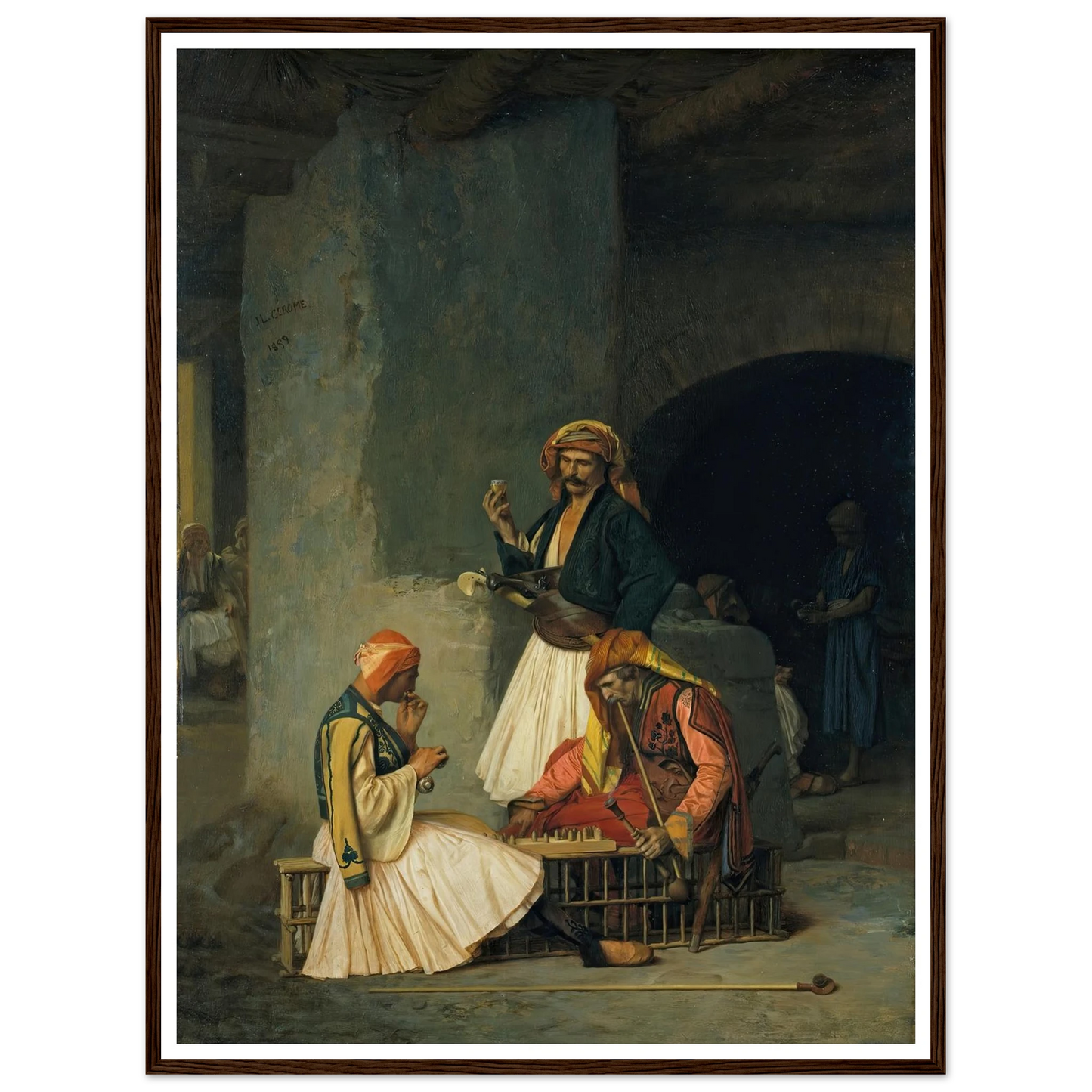 The Draught Players (1859) Art Print | Jean Leon Gerome-Quipham Collections