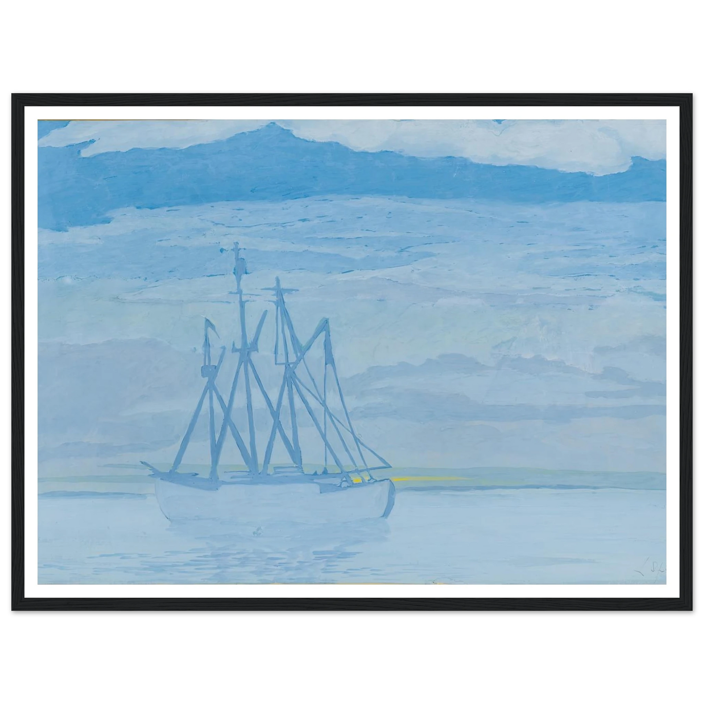 Chalutier sur la mer (1921) Art Print | Leon Spilliaert-Quipham Collections