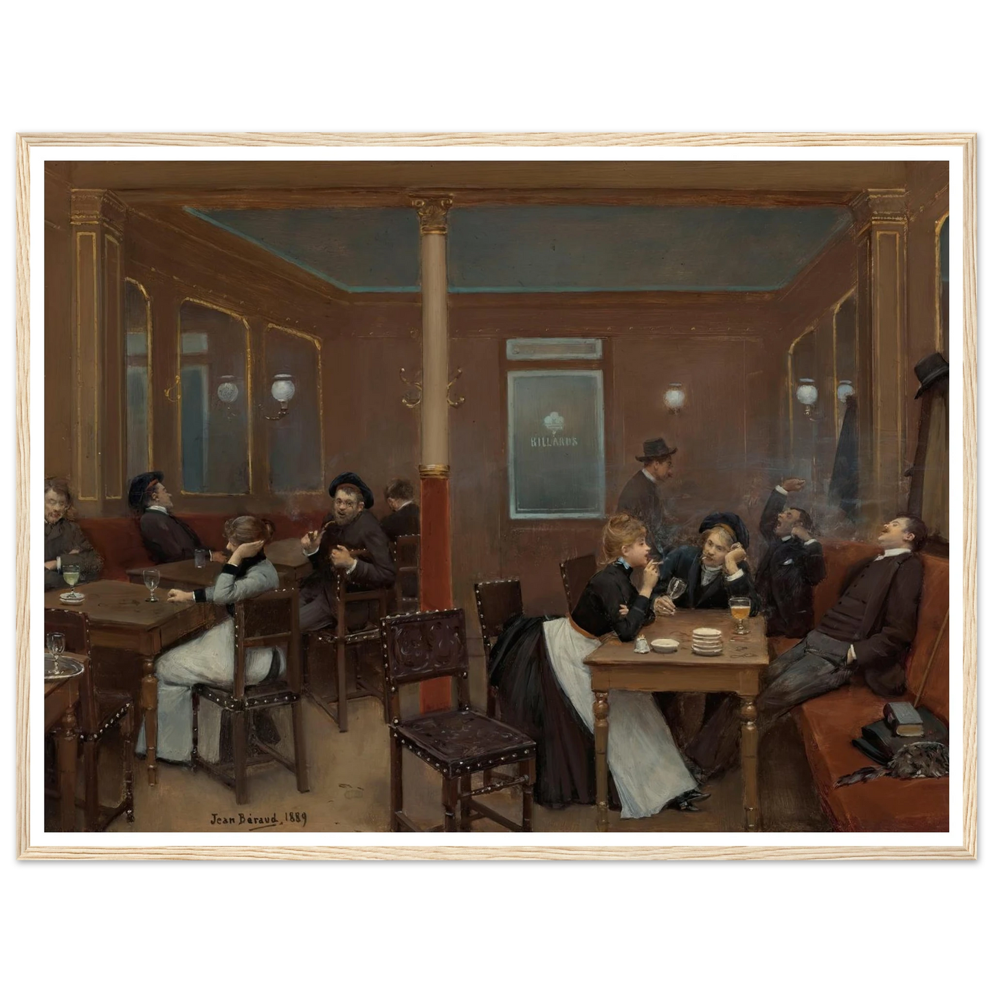 Brasserie D’étudiants (Student Brasserie) (1889) Art Print | Jean Beraud-Quipham Collections