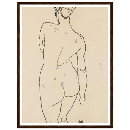 Weiblicher Rückenakt (1998) Art Print | Egon Schiele-Quipham Collections