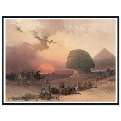 Approach of the simoom. Desert of Gizeh. (1846-1849) Art Print | David Roberts-Quipham Collections