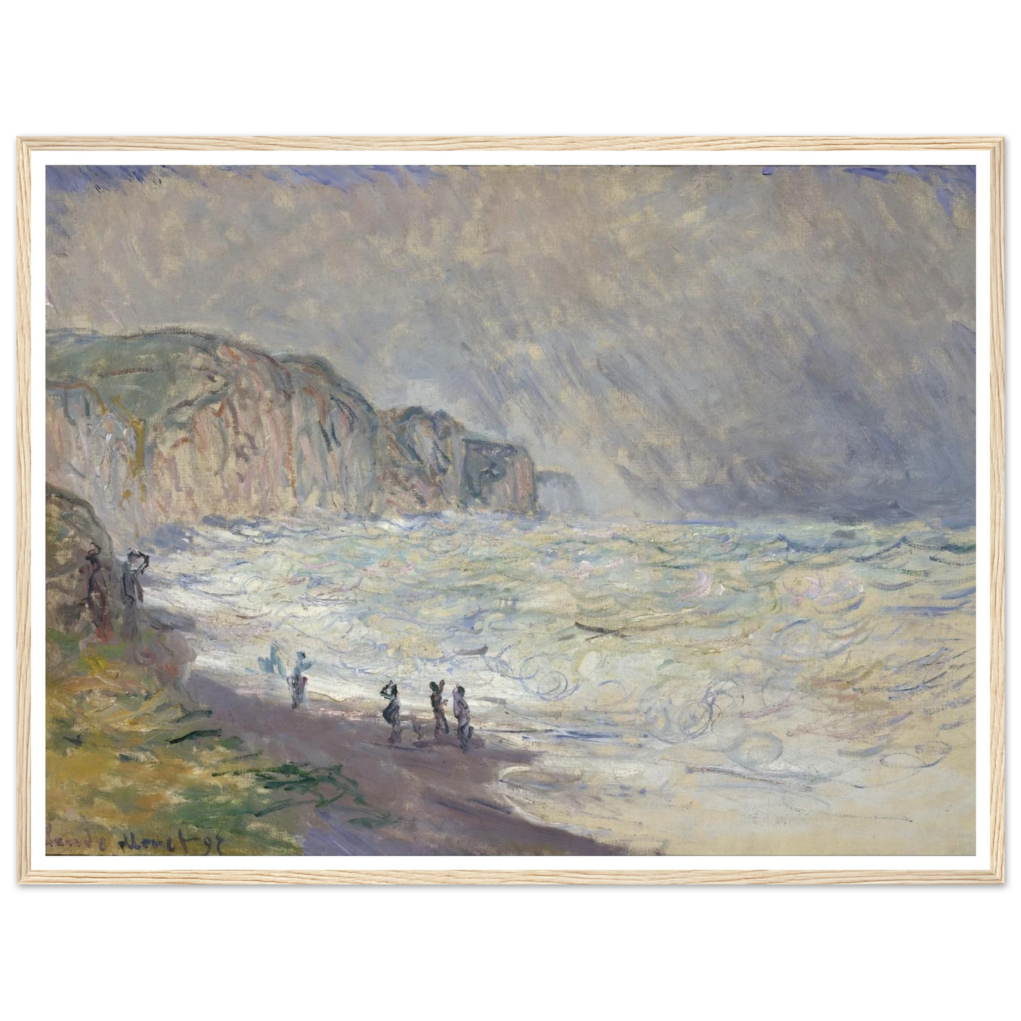 Heavy Sea at Pourville (1897) Art Print | Claude Monet-Quipham Collections