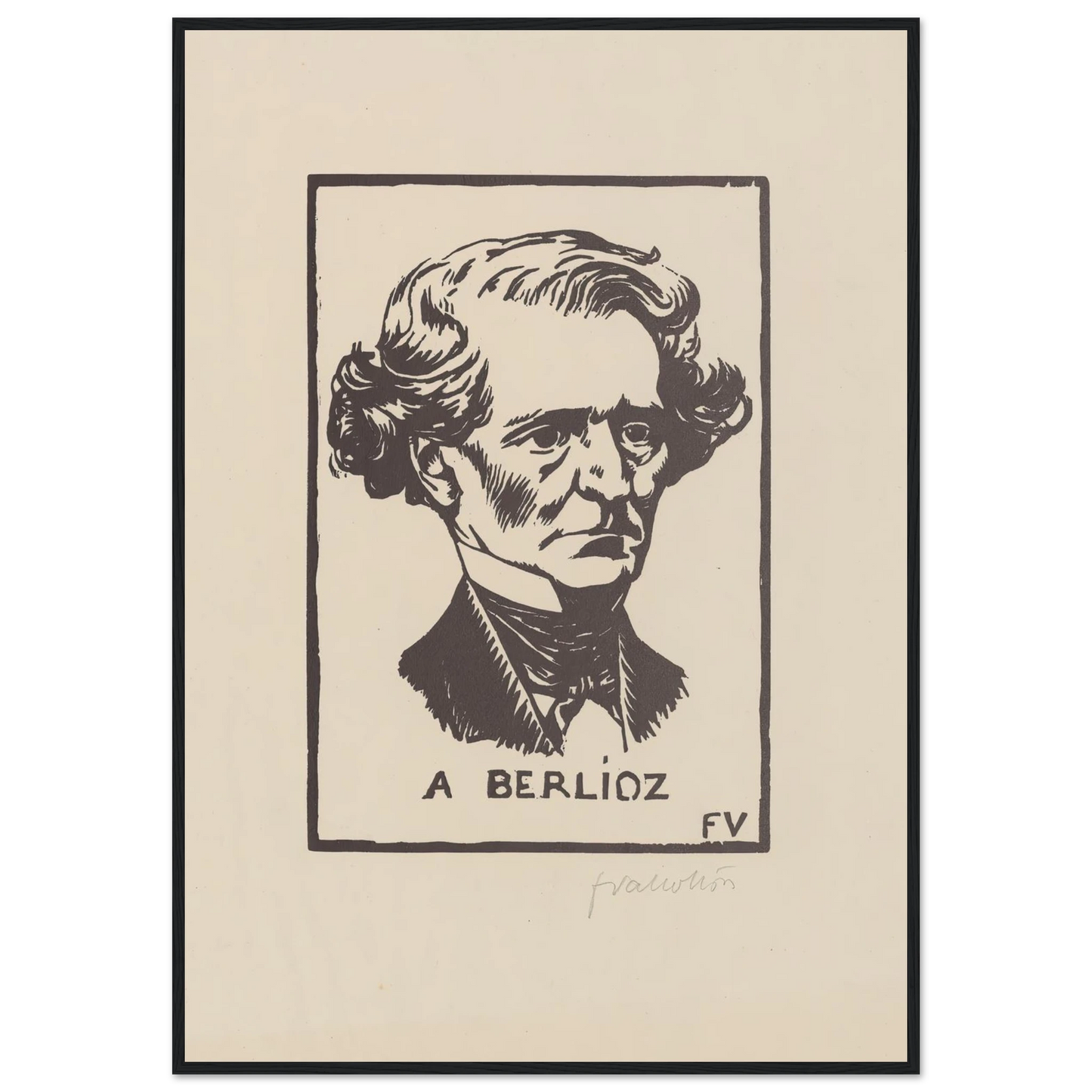 A Berlioz (1891) Art Print | Felix Vallotton-Quipham Collections