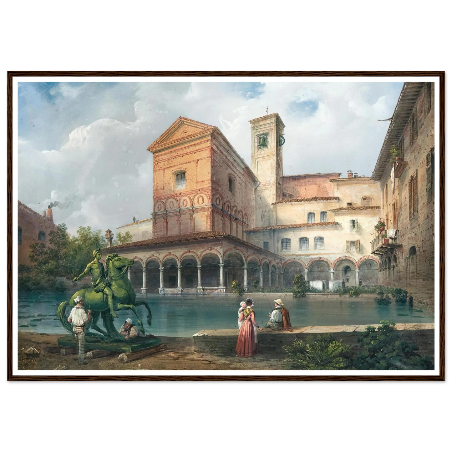 Milan, Church of Santa Maria alla Fontana Art Print | Carlo Bossoli-Quipham Collections
