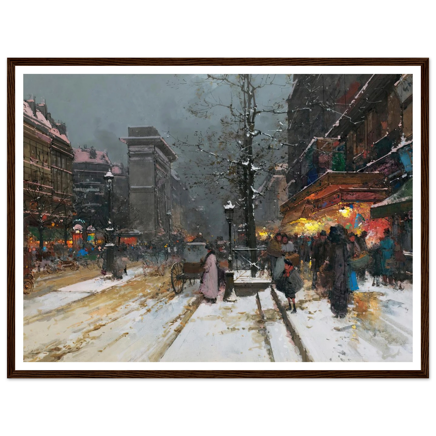 Porte Saint-Denis, Paris Art Print | Eugene Galien Laloue-Quipham Collections