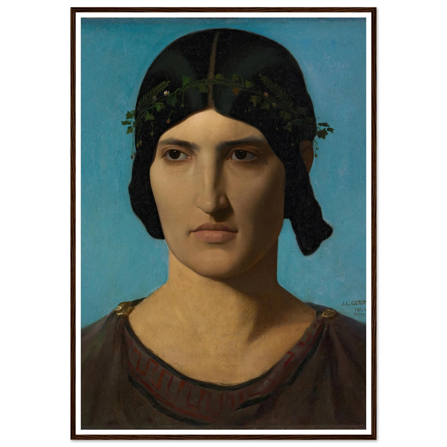 Head of an Italian Woman (1847-1860) Art Print | Jean Leon Gerome-Quipham Collections