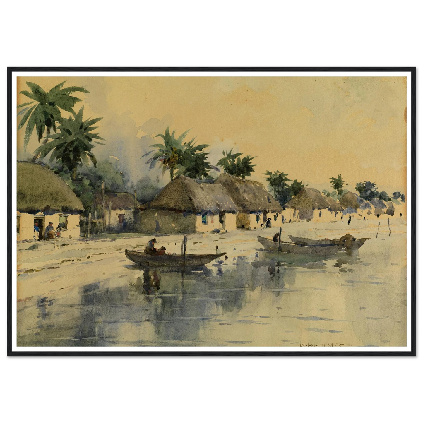 Indian Village, Cozumel Island, Yucatan Art Print | William Henry Holmes-Quipham Collections