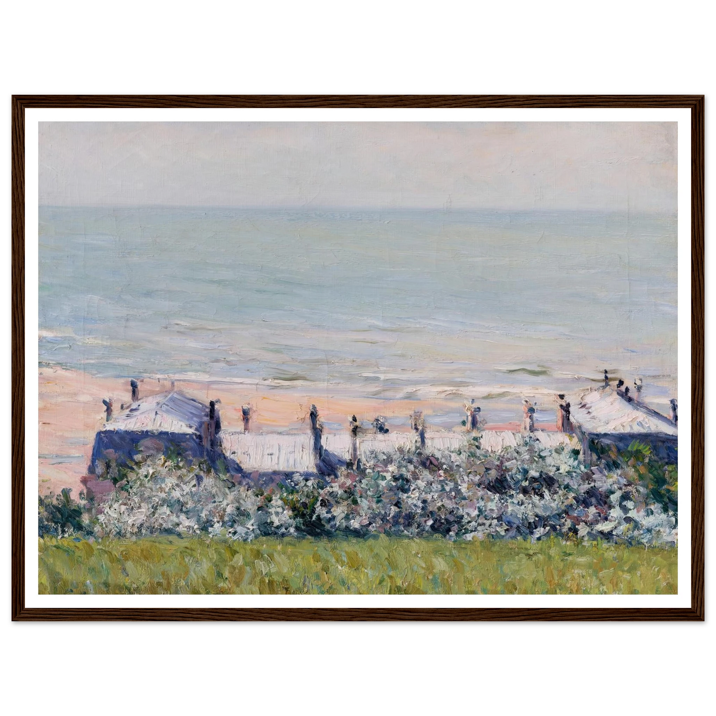Les toits de l’Hôtel des Roches Noires, Trouville (1882) Art Print | Gustave Caillebotte-Quipham Collections