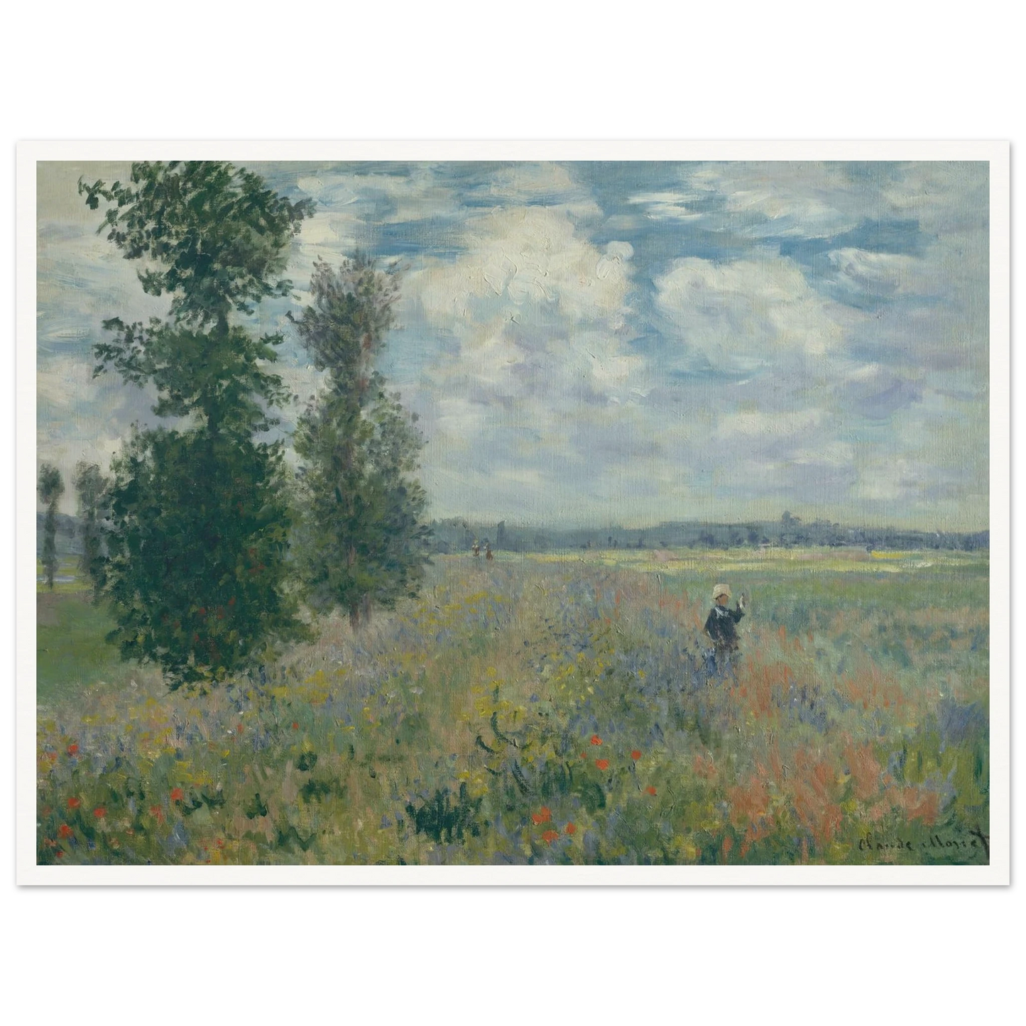 Poppy Fields near Argenteuil (1875) Art Print | Claude Monet-Quipham Collections