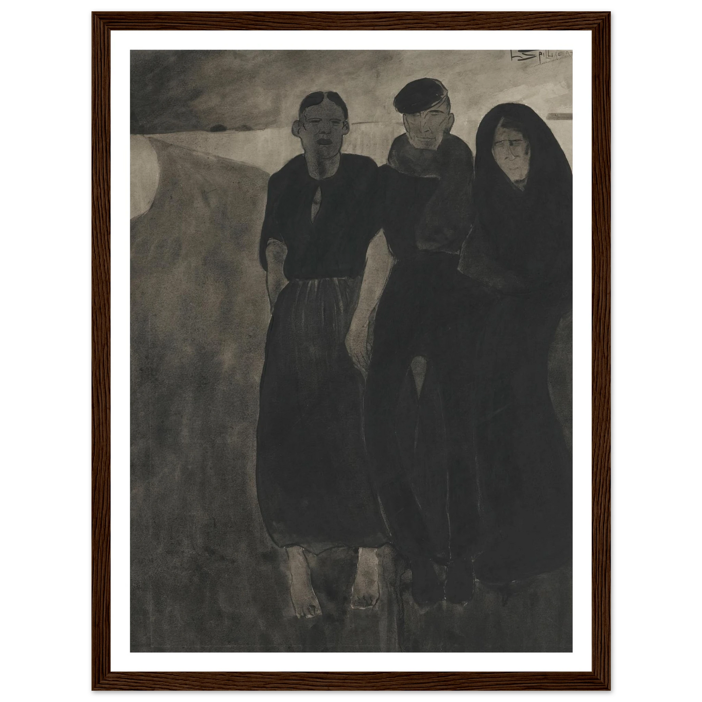 Fishermen And Women Art Print | Leon Spilliaert-Quipham Collections