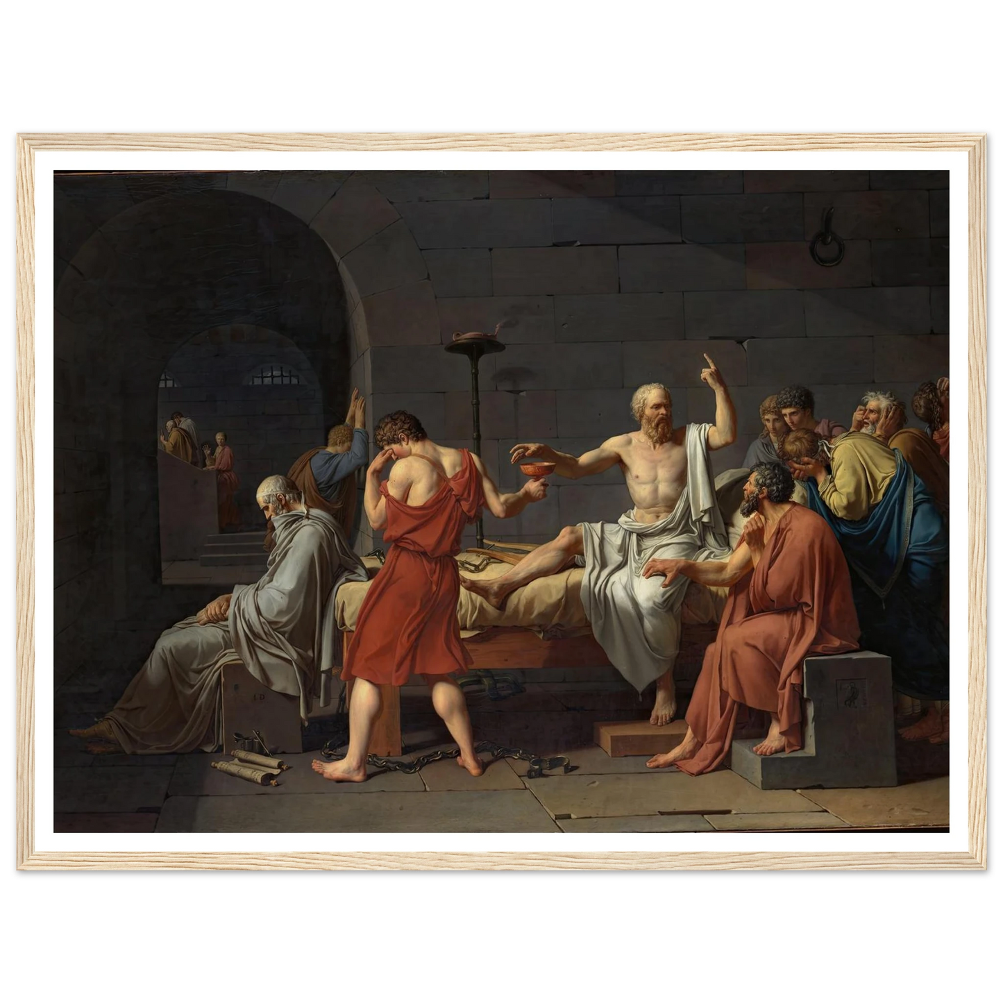 The Death of Socrates (1787) Art Print | Jacques Louis David-Quipham Collections