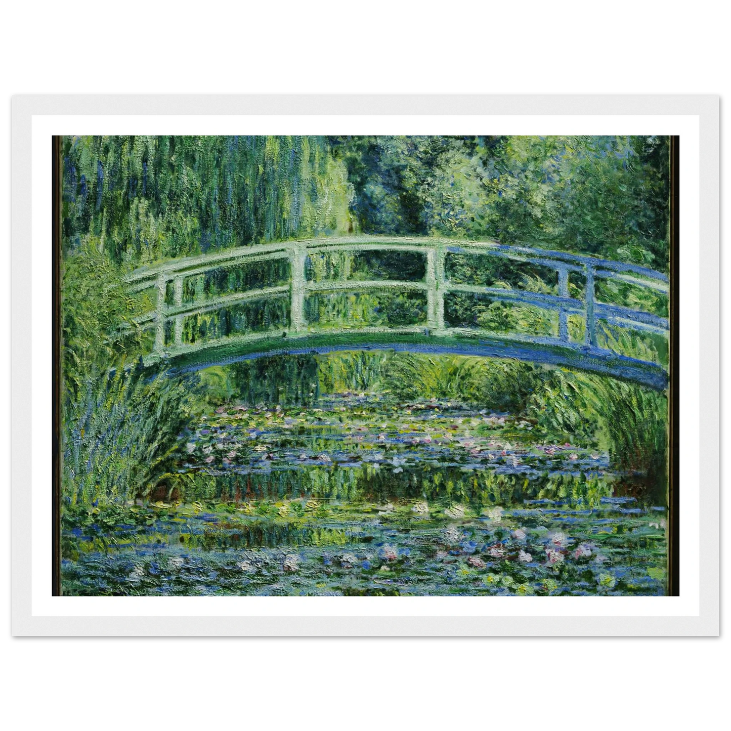 Water Lilies and Japanese Bridge (1899) Art Print | Claude Monet-Quipham Collections