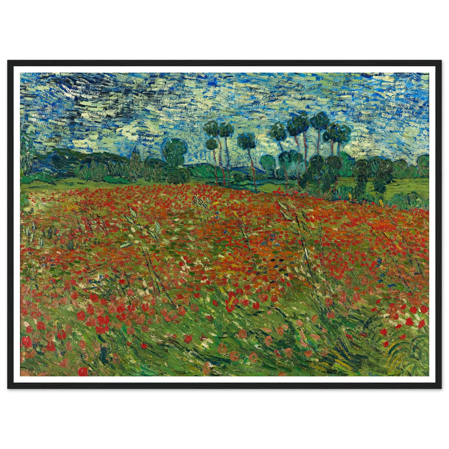 Poppy field Art Print | Vincent van Gogh-Quipham Collections
