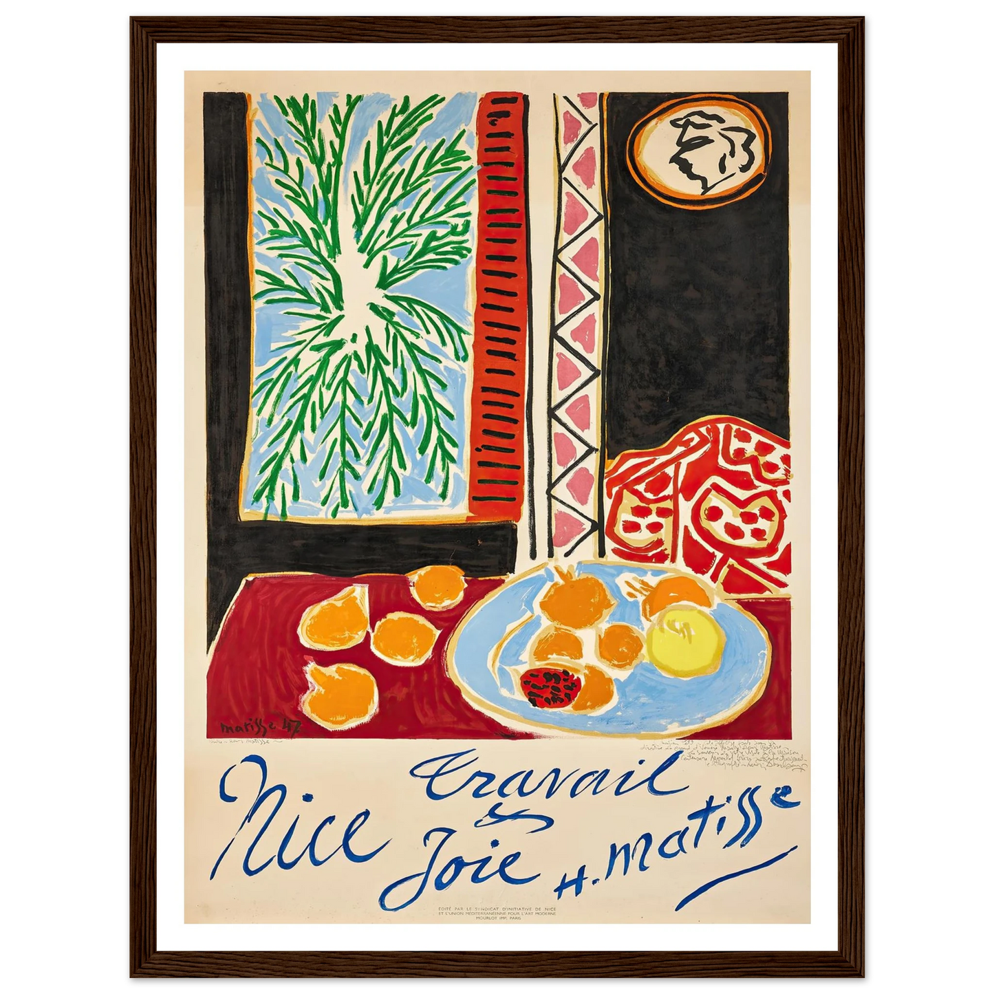 Nice Travail et Joie (1947) Art Print | Henri Matisse-Quipham Collections