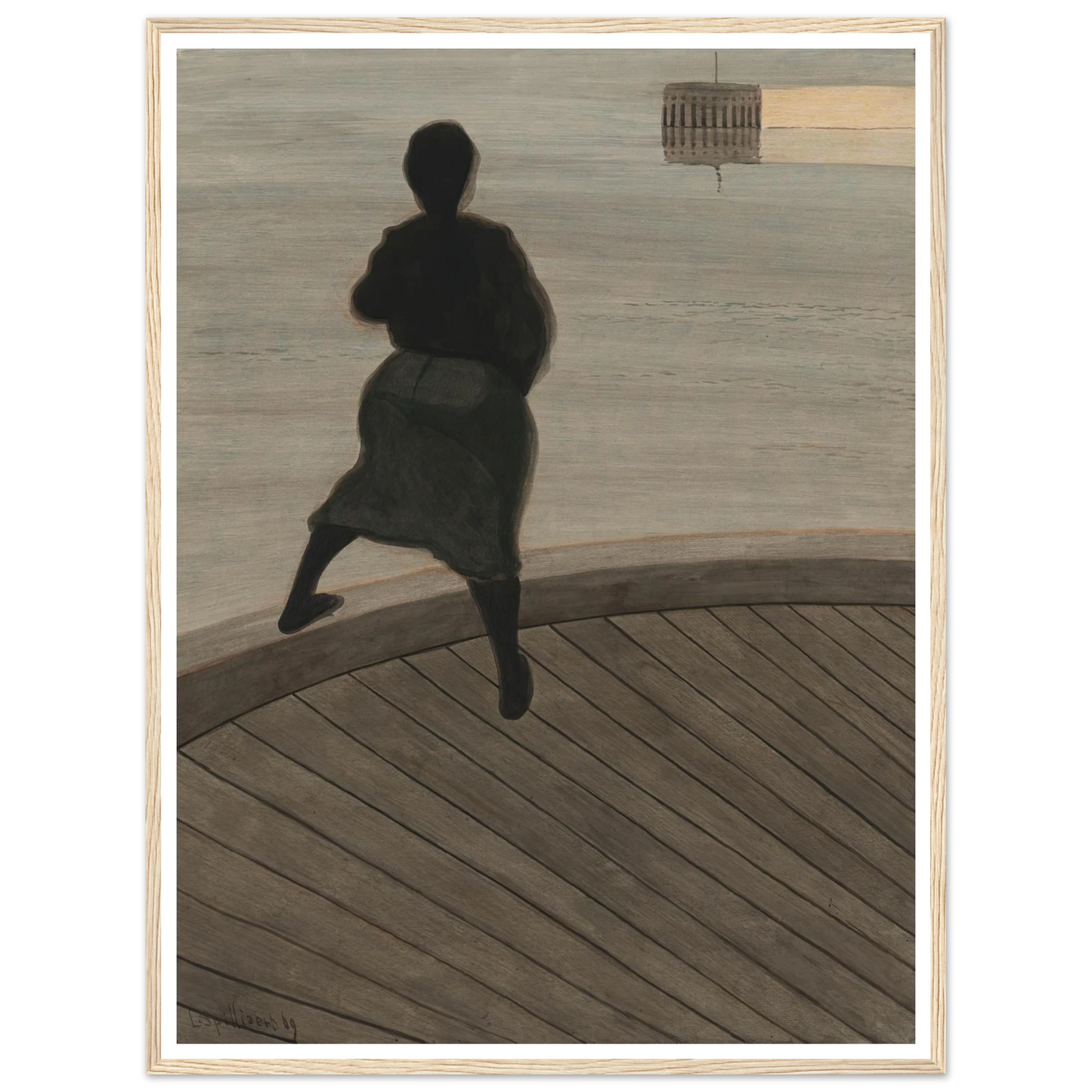 Femme de pêcheur sur le ponton (1909) Art Print | Leon Spilliaert-Quipham Collections