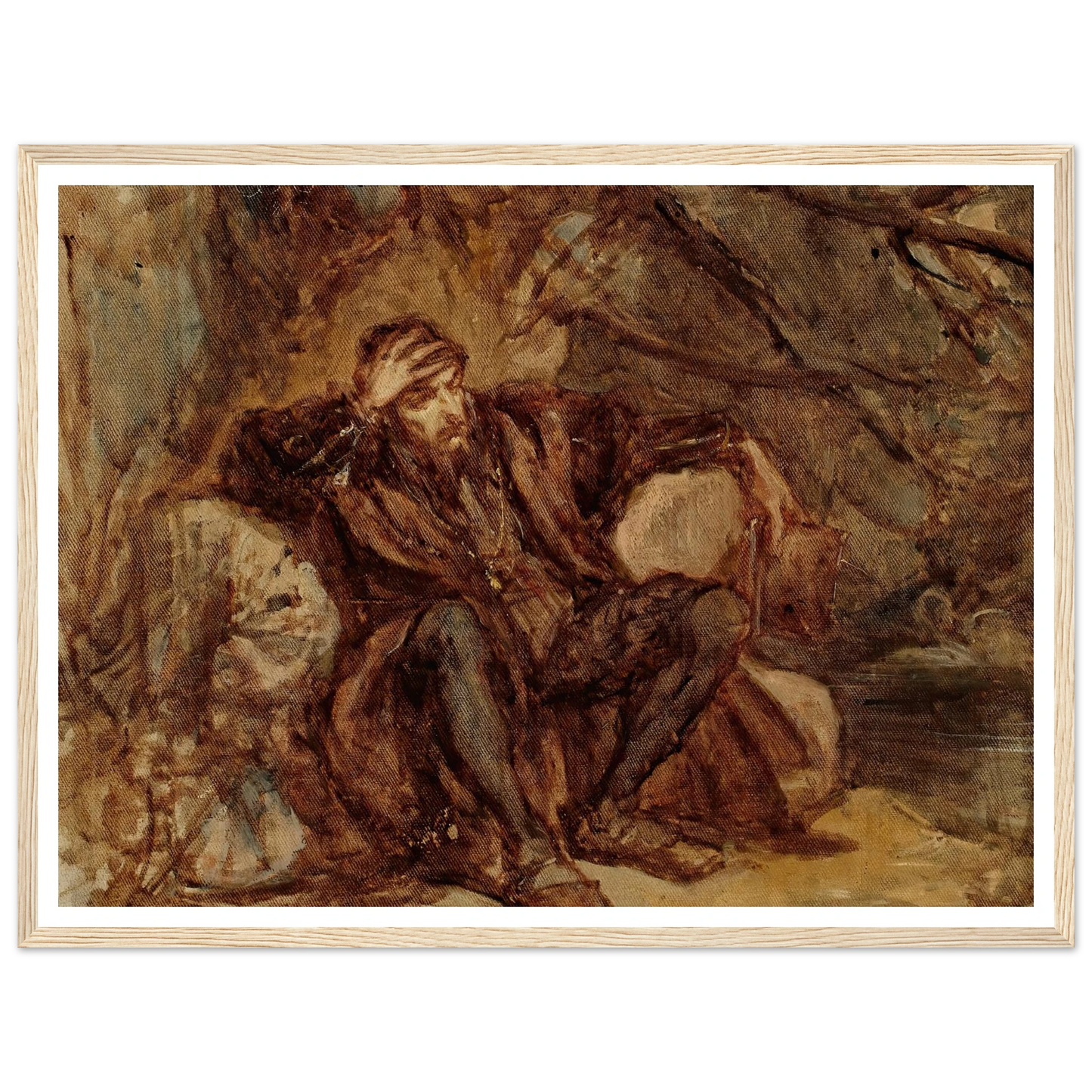 Sigismund Augustus in the Vilnius garden, sketch (1865) Art Print | Jan Matejko-Quipham Collections