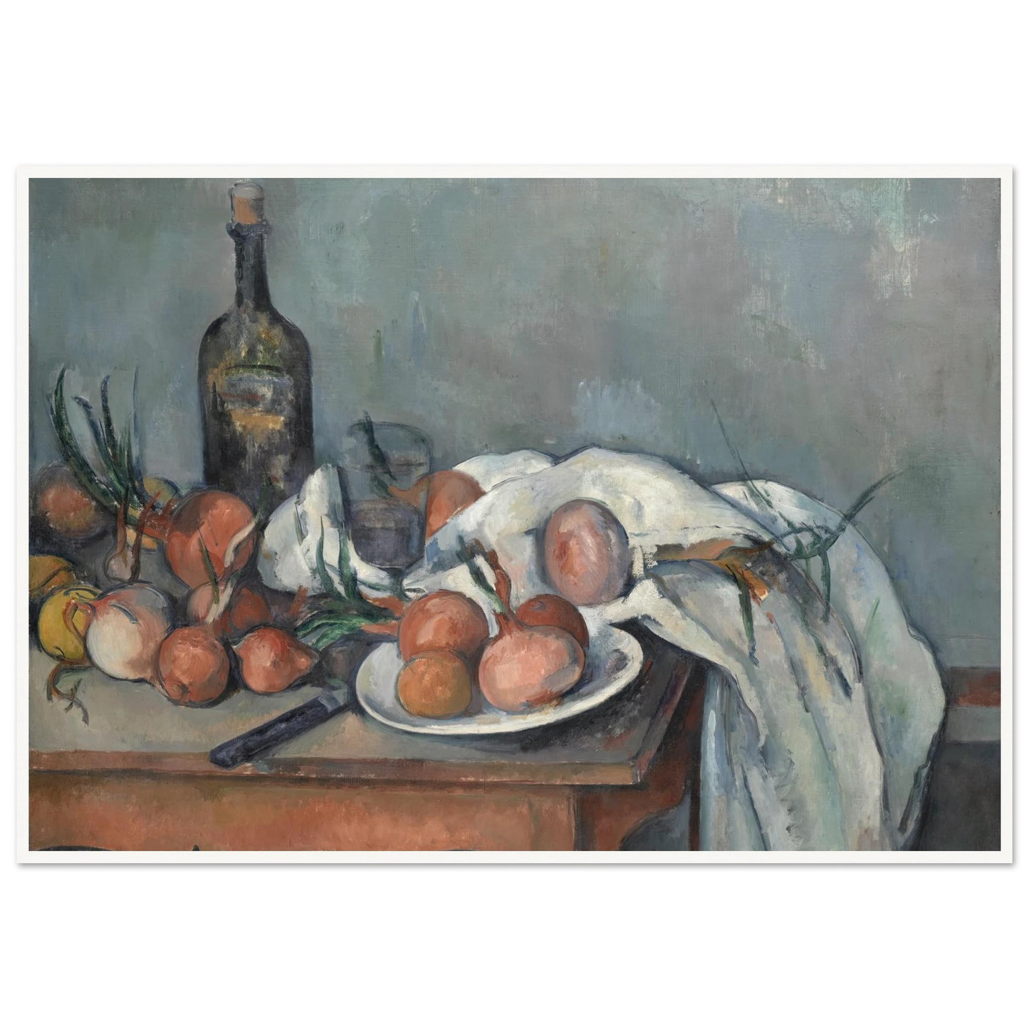 Still Life with Onions (1896 - 1898) Art Print | Paul Cezanne-Quipham Collections