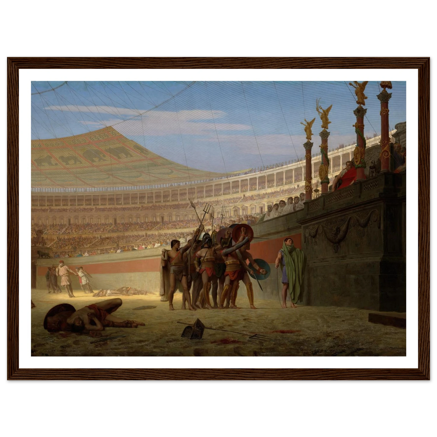 Ave Caesar! Morituri te salutant (Hail Caesar! We Who Are about to Die Salute You) (1859) Art Print | Jean Leon Gerome-Quipham Collections