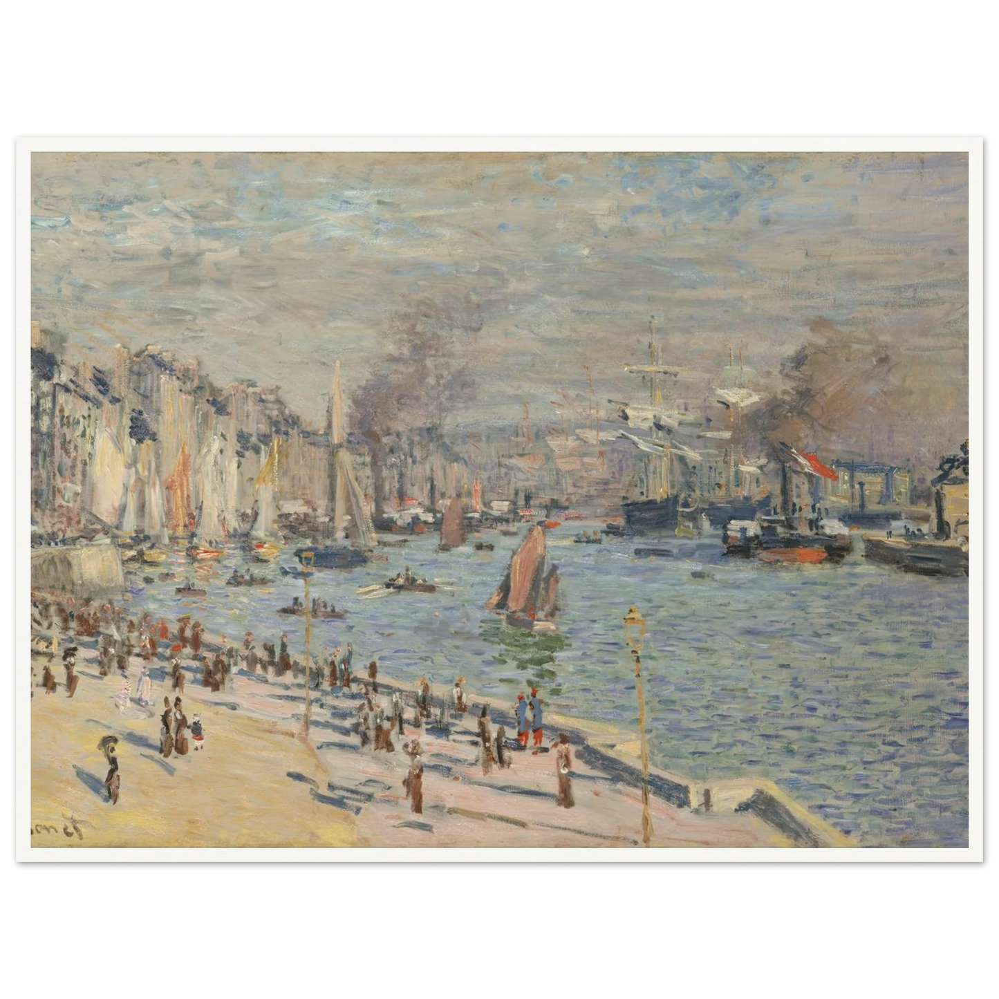 Port of Le Havre (1874) Art Print | Claude Monet-Quipham Collections