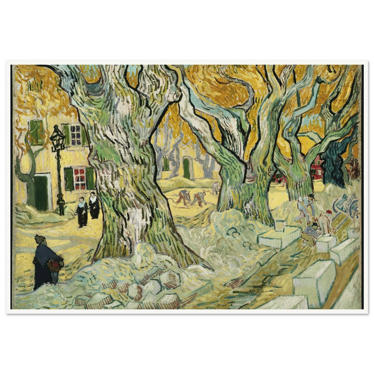 The Road Menders Art Print | Vincent van Gogh-Quipham Collections