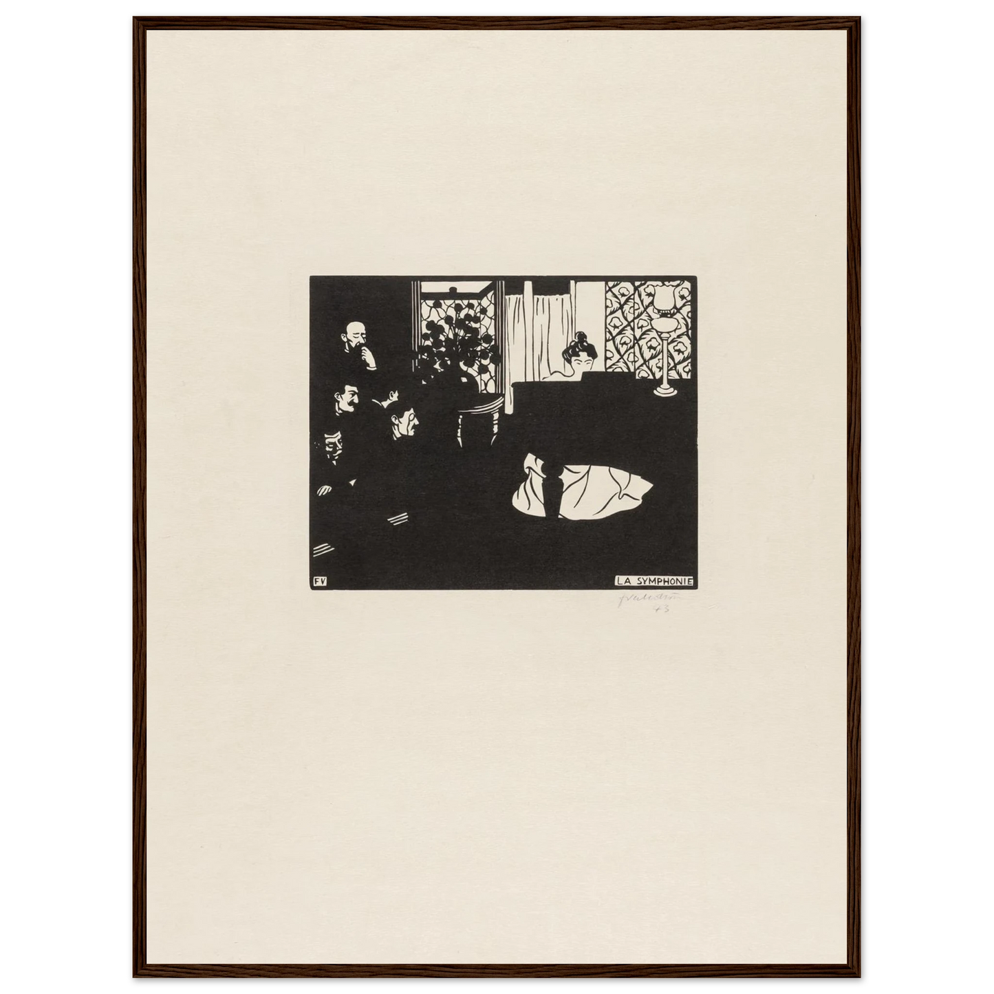 The Symphony (1897) Art Print | Felix Vallotton-Quipham Collections