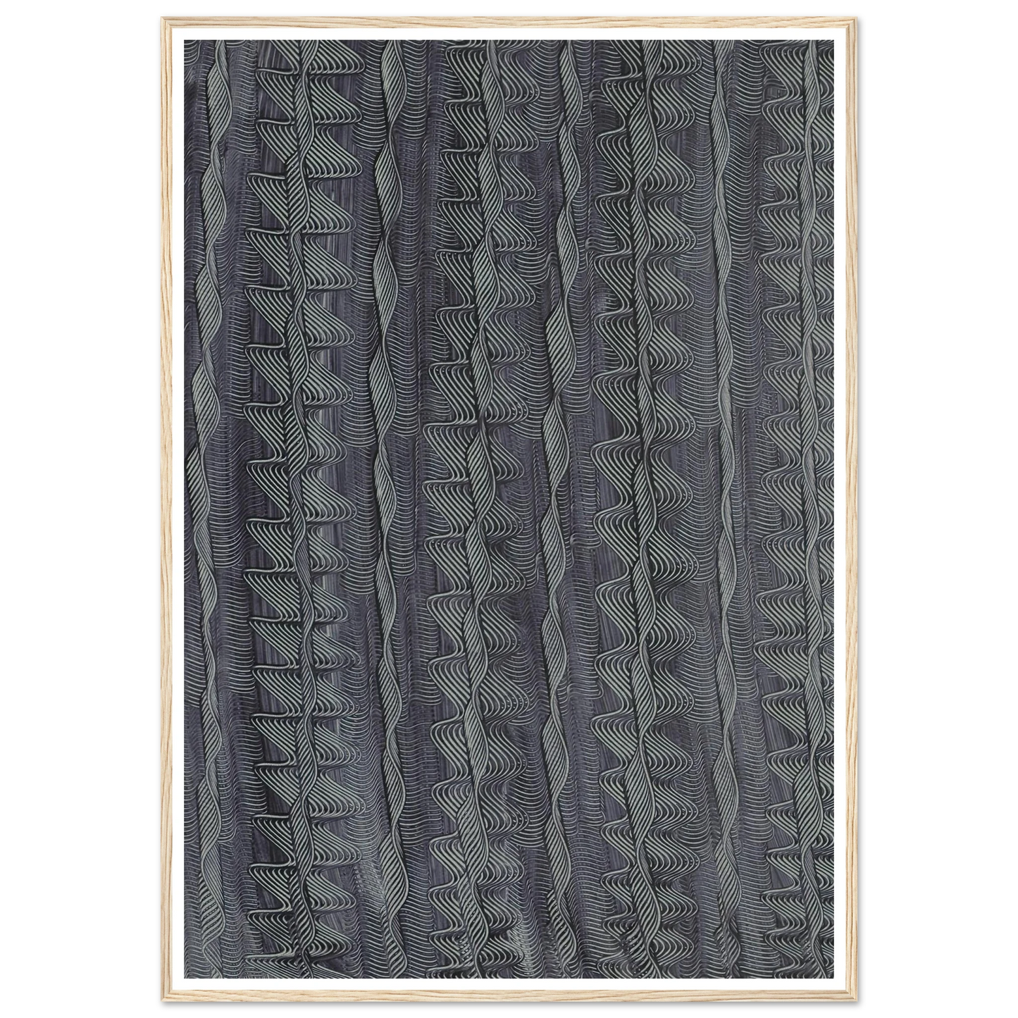 Kleisterpapier mit Verdrängungsdekor (Streifen) (1890 - 1910) Art Print | Anker Kyster-Quipham Collections