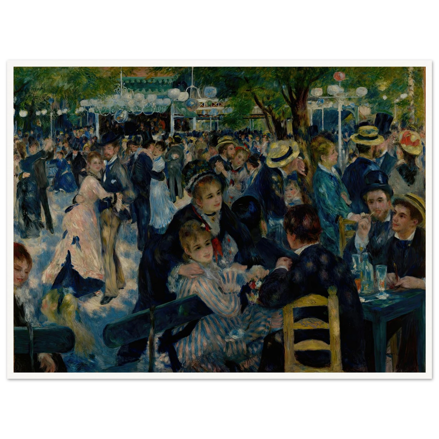 Dance at Le Moulin de la Galette (1876) Art Print | Pierre Auguste Renoir-Quipham Collections