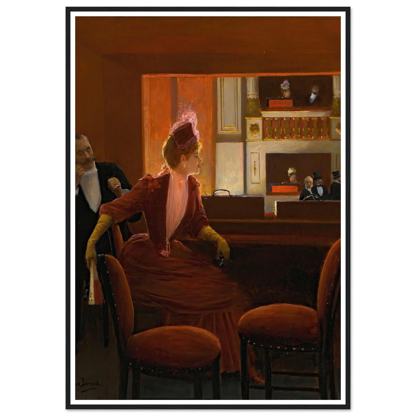 La Loge Art Print | Jean Beraud-Quipham Collections