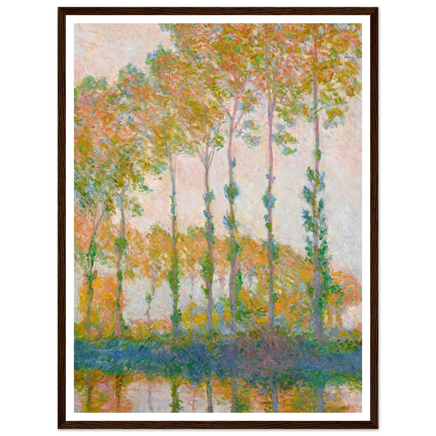 Peupliers au bord de l’Epte, automne (1891) Art Print | Claude Monet-Quipham Collections