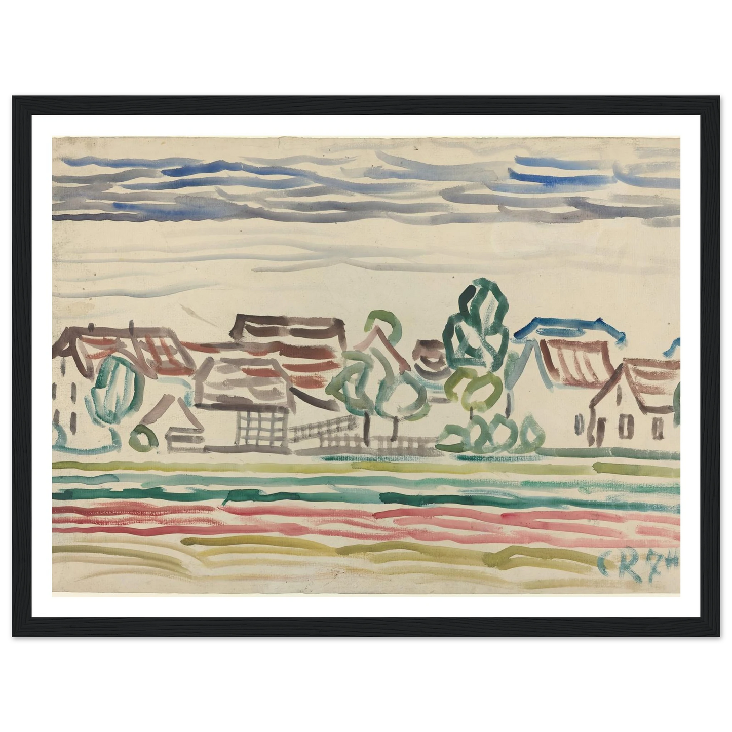 Landscape (1870s) Art Print | Christian Rohlfs-Quipham Collections