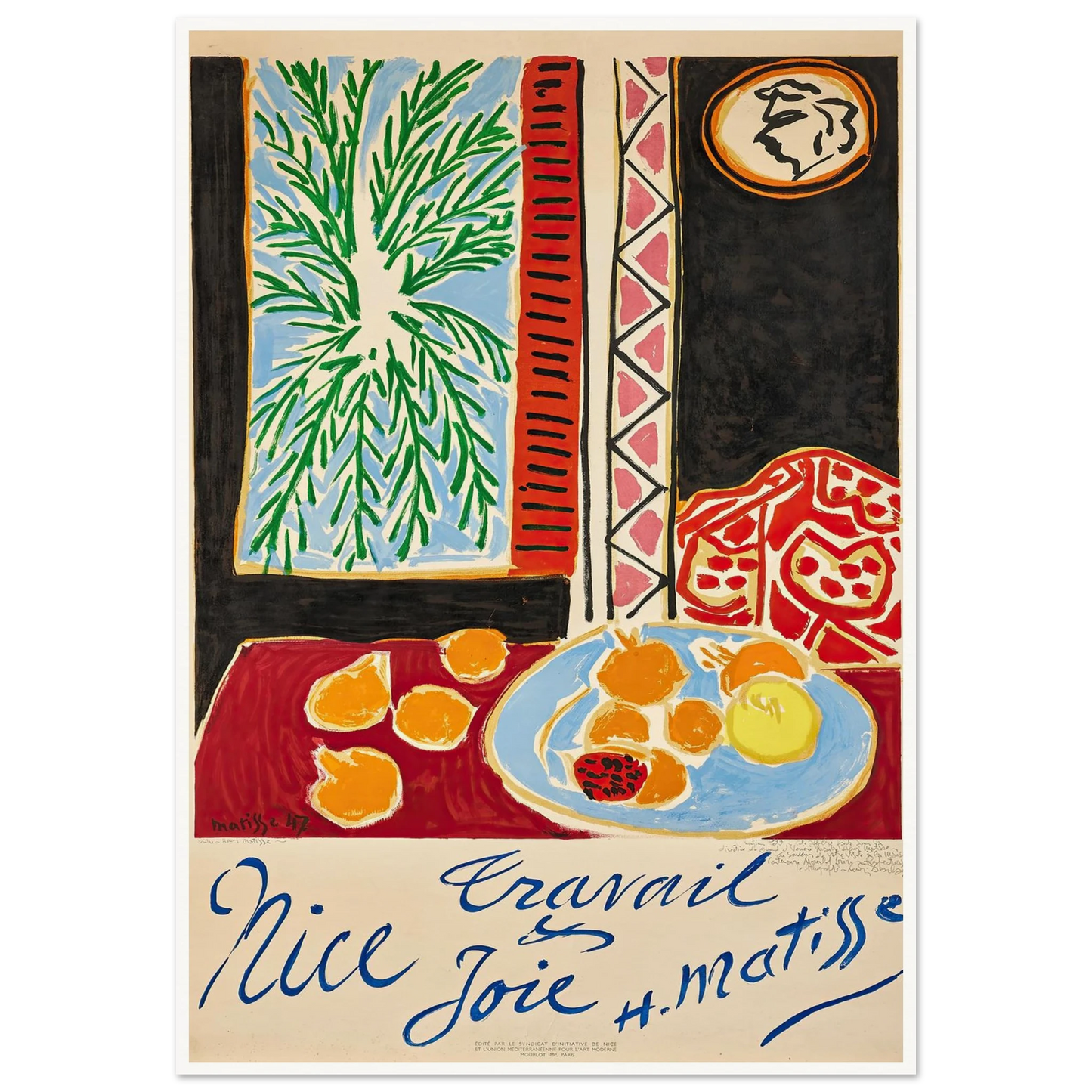 Nice Travail et Joie (1947) Art Print | Henri Matisse-Quipham Collections