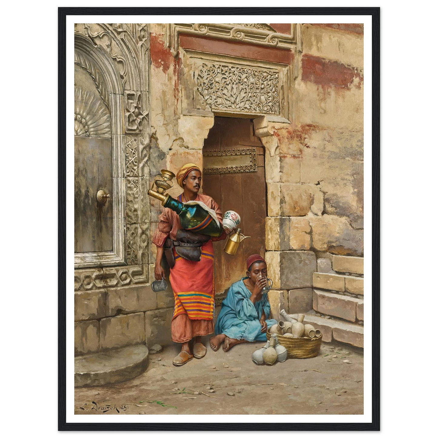 The Water Seller (1891) Art Print | Ludwig Deutsch-Quipham Collections