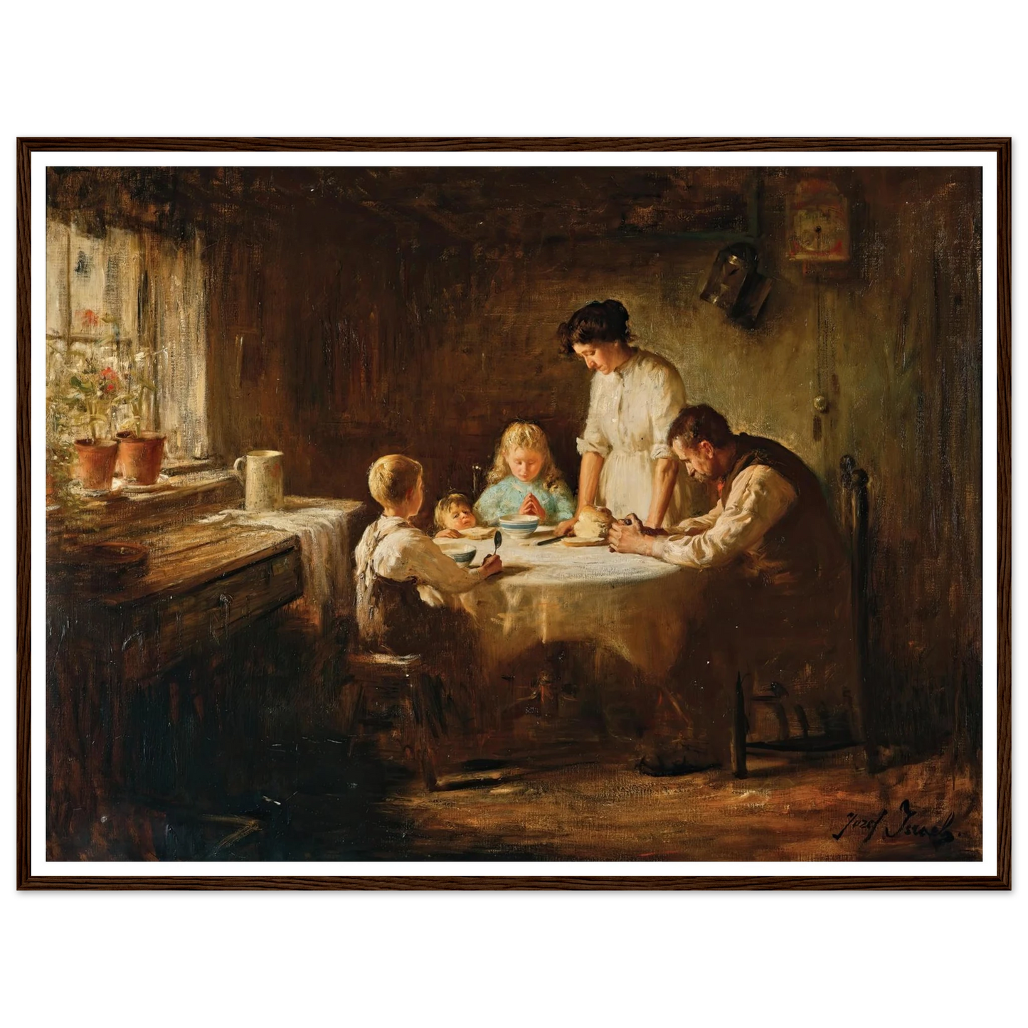 Blessing the Table Art Print | Jozef Israels-Quipham Collections