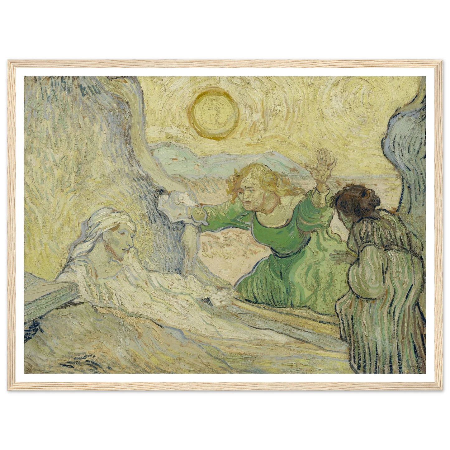 The raising of Lazarus (after Rembrandt) Art Print | Vincent van Gogh-Quipham Collections