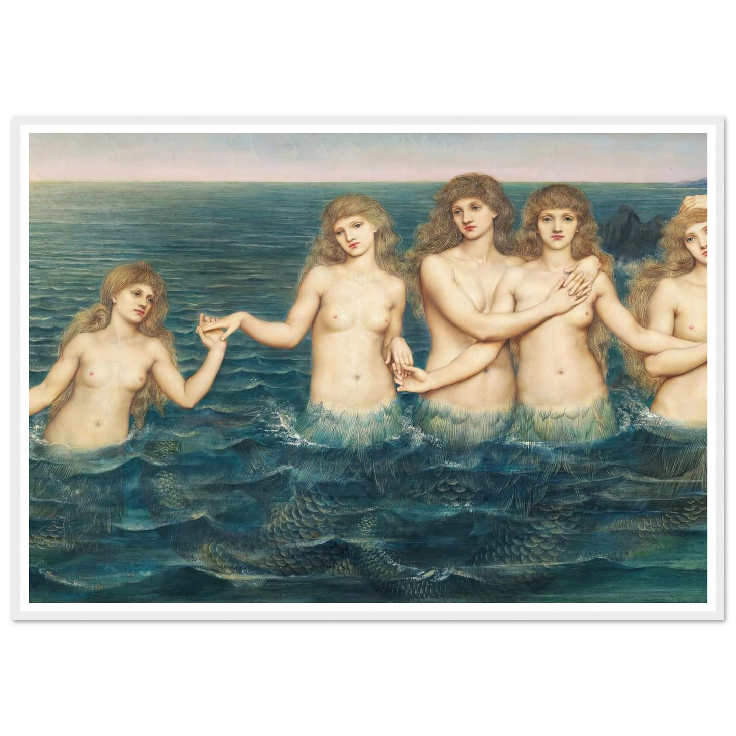 The Sea Maidens (ca 1885-1886) Art Print | Evelyn de Morgan-Quipham Collections