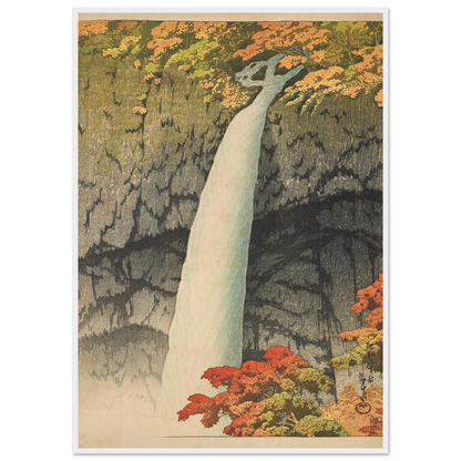 Nikko Kegon taki (Kegon waterfall, Nikko) (1927) Art Print | Kawase Hasui-Quipham Collections