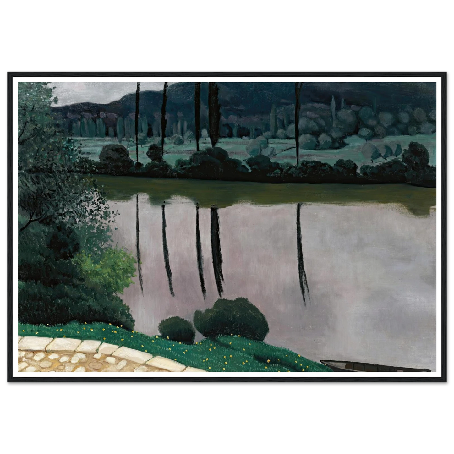 The Dordogne In Vitrac (1925) Art Print | Felix Vallotton-Quipham Collections